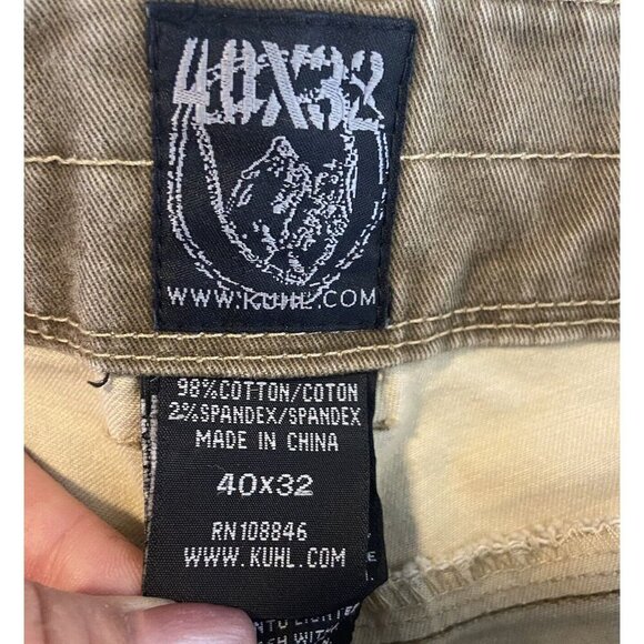 KUHL Rydr Mens 40 X 32 Distressed Utility Canvas Hiking Outdoor Workwear Jeans - Picture 13 of 16